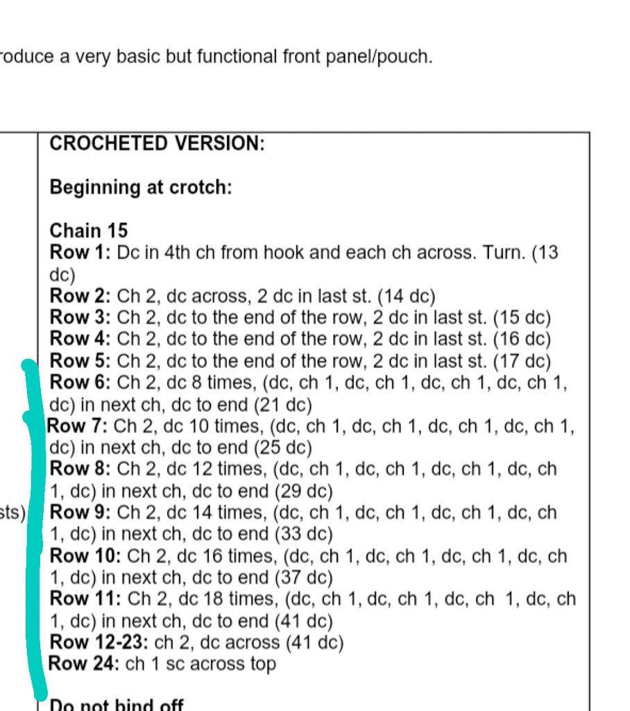 Need help understanding this pattern for a jockstrap pouch - Crochet ...