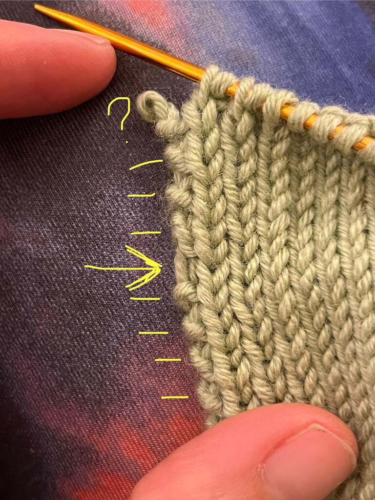 How to undo and redo a garter edge correctly? - How-to Questions ...